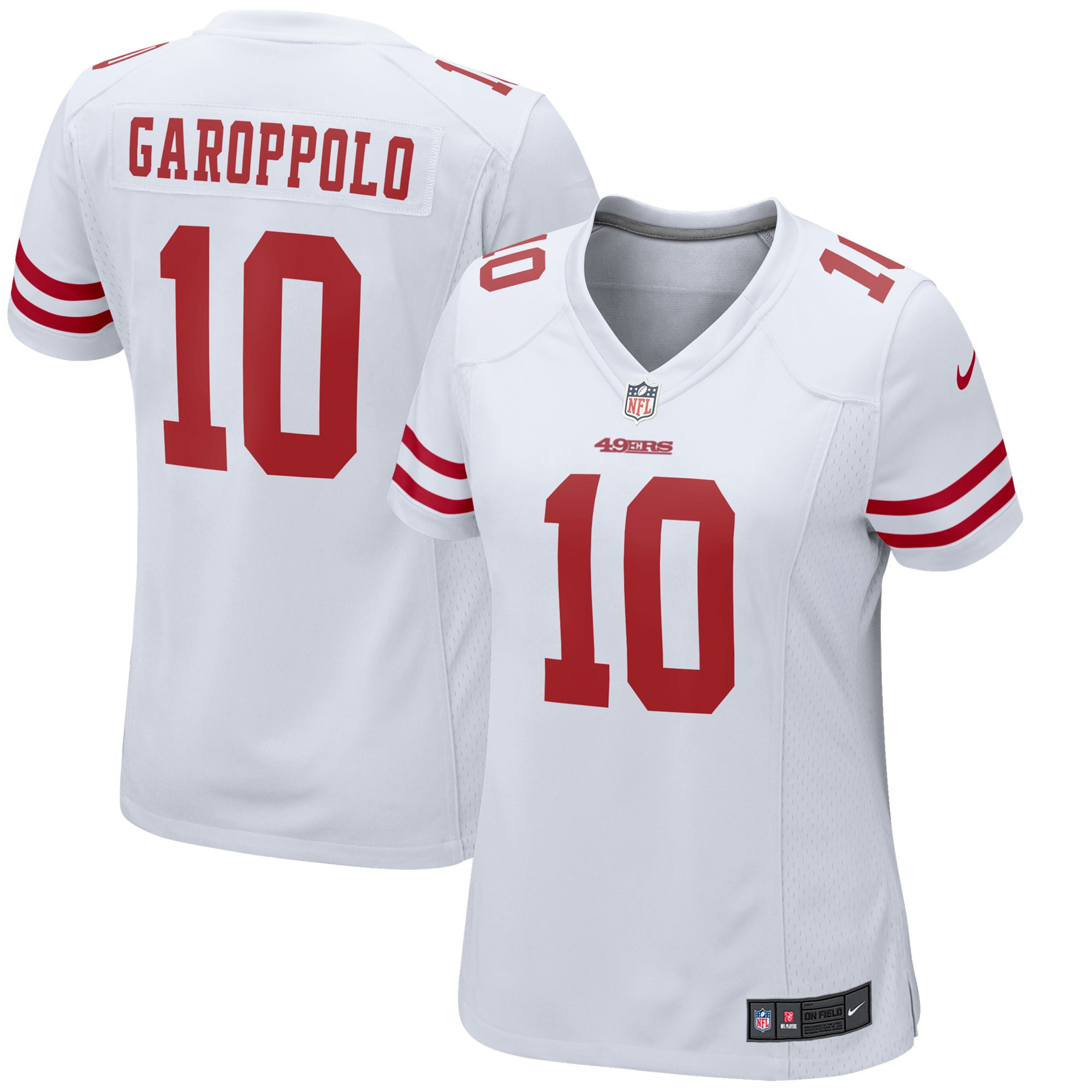 Jimmy Garoppolo San Francisco 49ers Womens Team Color Game Jersey White Nfl