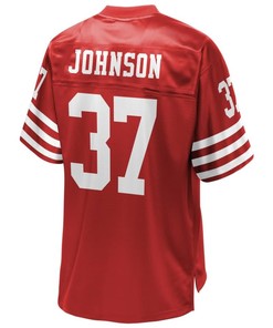Jimmy Johnson San Francisco 49ers Nfl Pro Line Retired Player Jersey - Red