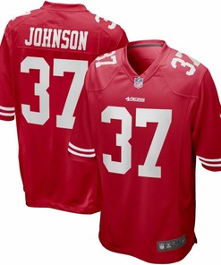 Jimmy Johnson San Francisco 49ers Nike Game Retired Player Jersey - Scarlet