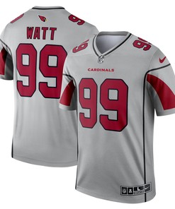 J.j. Watt Arizona Cardinals Inverted Legend Jersey - Silver Nfl