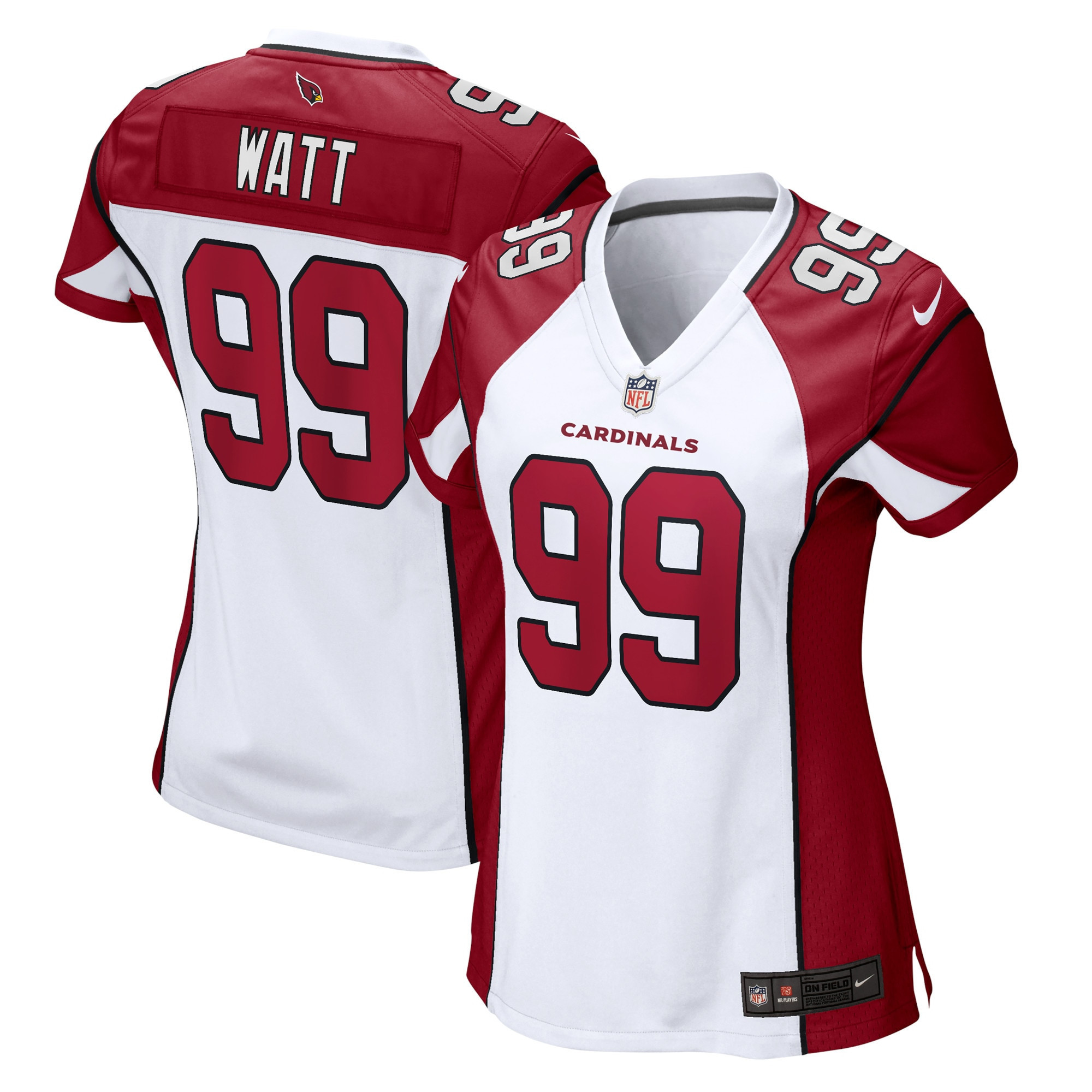 J.j. Watt Arizona Cardinals Womens Game Jersey - White Nfl