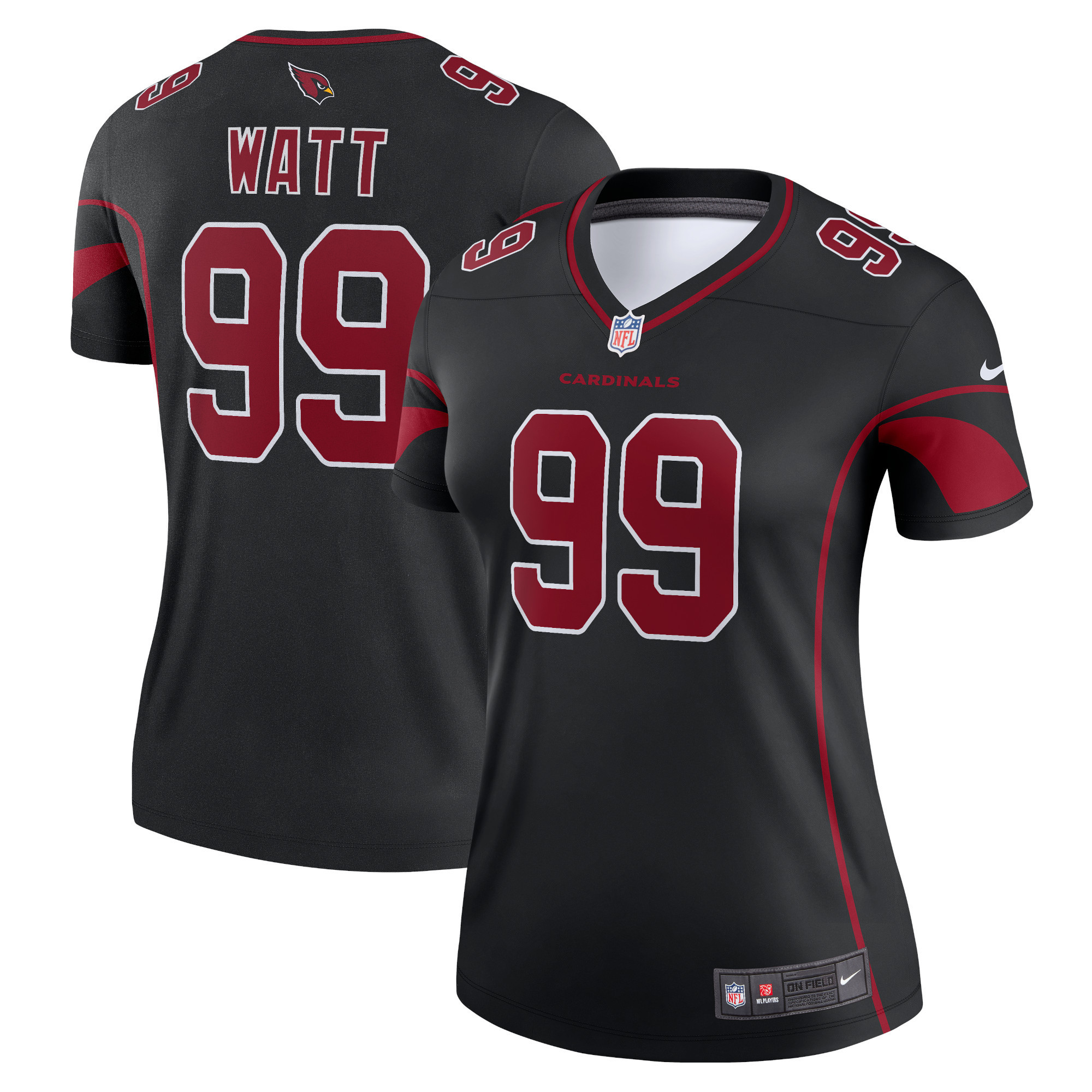 J.j. Watt Arizona Cardinals Womens Legend Jersey - Black Nfl