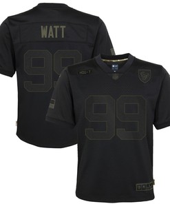 J.j. Watt Houston Texans Youth 2020 Salute To Service Game Jersey - Black
