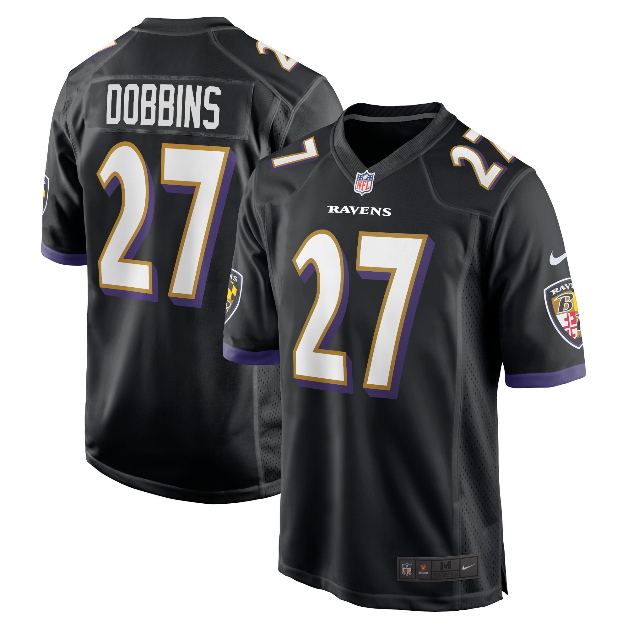 Jk Dobbins Baltimore Ravens Game Jersey Black Nfl