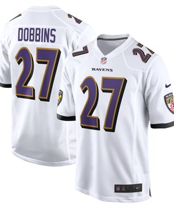J.k. Dobbins Baltimore Ravens Game Jersey - White Nfl