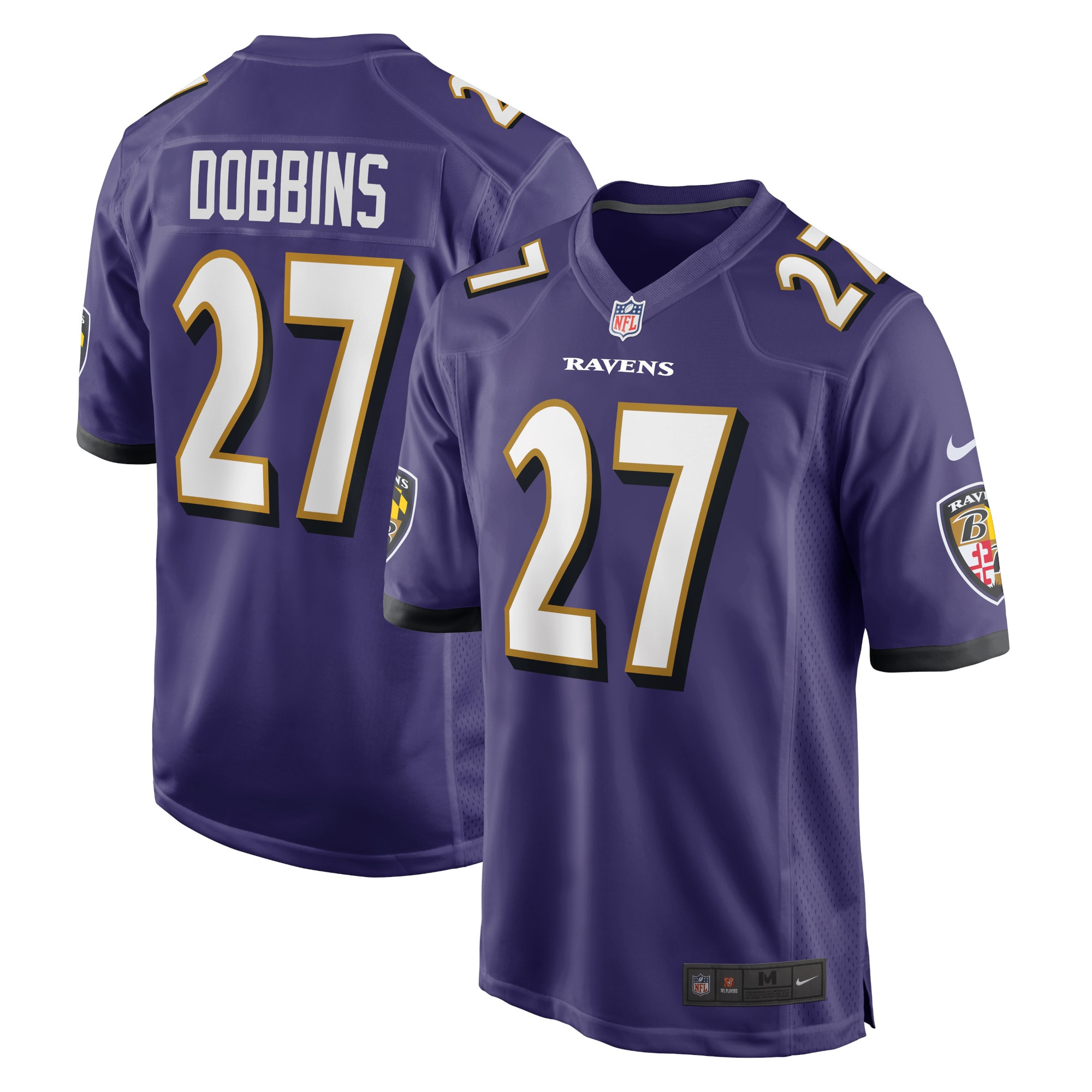J.k. Dobbins Baltimore Ravens Game Team Jersey - Purple Nfl