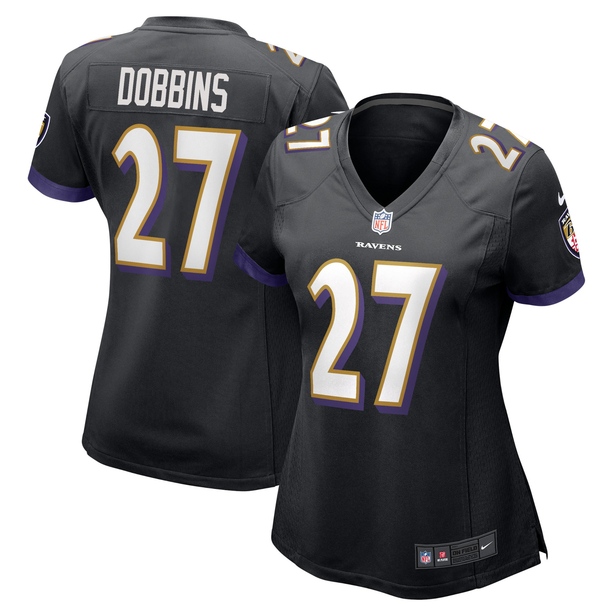 J.k. Dobbins Baltimore Ravens Womens Game Jersey - Black Nfl