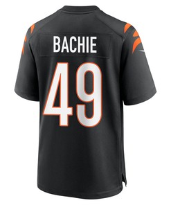 Joe Bachie 49 Cincinnati Bengals Super Bowl LVII Champions Men Game Jersey - Black
