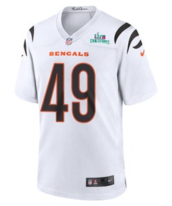 Joe Bachie 49 Cincinnati Bengals Super Bowl LVII Champions Men Game Jersey - White