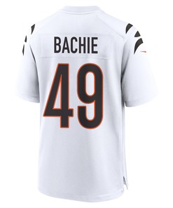 Joe Bachie 49 Cincinnati Bengals Super Bowl LVII Champions Men Game Jersey - White