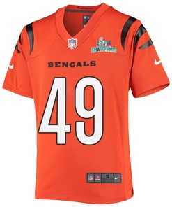 Joe Bachie 49 Cincinnati Bengals Super Bowl LVII Champions Youth Alternate Game Jersey - Black