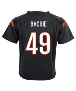 Joe Bachie 49 Cincinnati Bengals Super Bowl LVII Champions Youth Game Jersey - Black