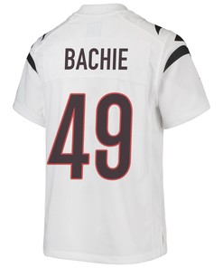 Joe Bachie 49 Cincinnati Bengals Super Bowl LVII Champions Youth Game Jersey - White