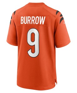 Joe Burrow 9 Cincinnati Bengals Alternate Game Jersey - Orange