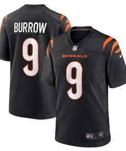 Joe Burrow 9 Cincinnati Bengals Game Jersey - Black