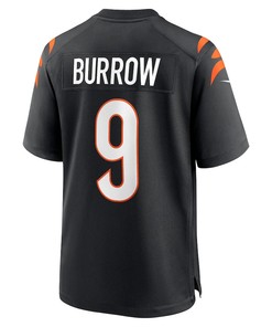 Joe Burrow 9 Cincinnati Bengals Game Jersey - Black