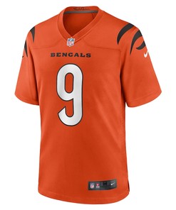 Joe Burrow 9 Cincinnati Bengals Game Jersey - Orange