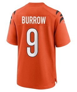 Joe Burrow 9 Cincinnati Bengals Super Bowl LVII Champions Men Alternate Game Jersey - Orange