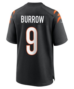 Joe Burrow 9 Cincinnati Bengals Super Bowl LVII Champions Men Game Jersey - Black
