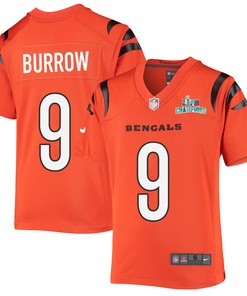 Joe Burrow 9 Cincinnati Bengals Super Bowl LVII Champions Youth Alternate Game Jersey - Black