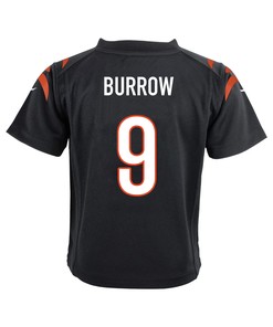 Joe Burrow 9 Cincinnati Bengals Super Bowl LVII Champions Youth Game Jersey - Black