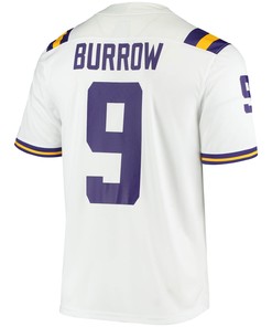 Joe Burrow #9 LSU Tigers Men Jersey - White