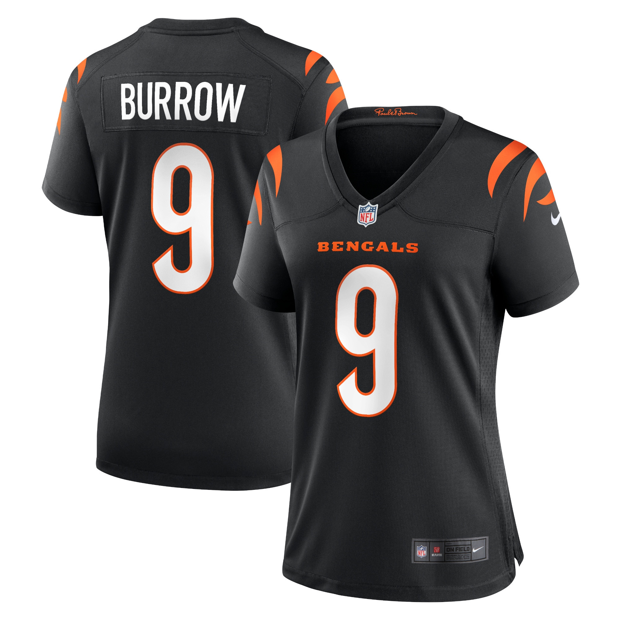 Joe Burrow Cincinnati Bengals Womens Game Jersey - Black Nfl