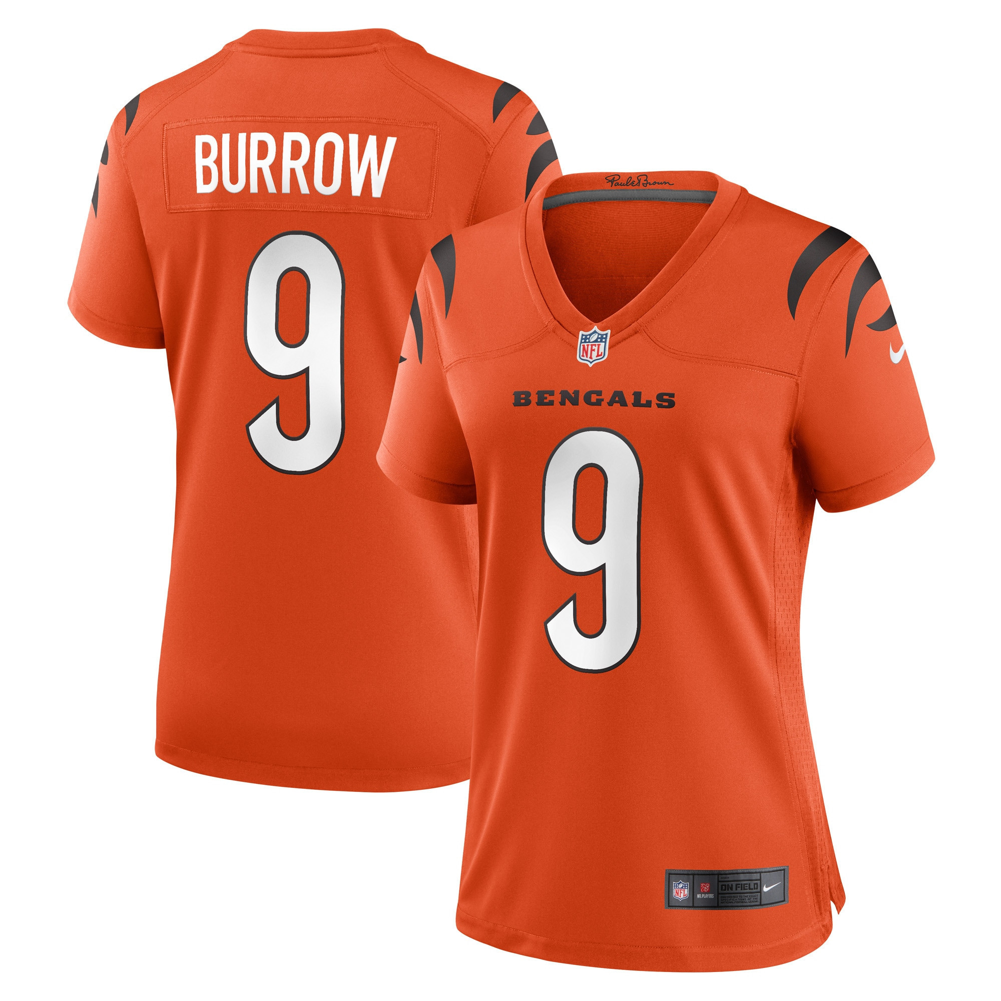 Joe Burrow Cincinnati Bengals Womens Game Jersey - Orange Nfl