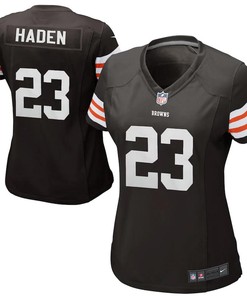 Joe Haden Cleveland Browns Historic Logo Nike Womens Game Jersey - Brown-