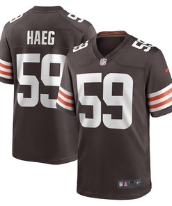 Joe Haeg Cleveland Browns Game Player Jersey - Brown