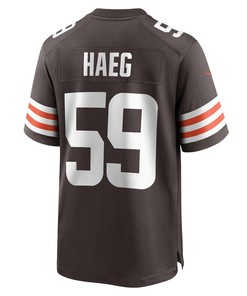 Joe Haeg Cleveland Browns Game Player Jersey - Brown