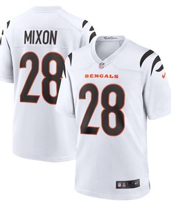 Joe Mixon 28 Cincinnati Bengals Away Game Player Jersey - White