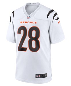 Joe Mixon 28 Cincinnati Bengals Away Game Player Jersey - White