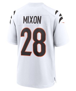 Joe Mixon 28 Cincinnati Bengals Away Game Player Jersey - White
