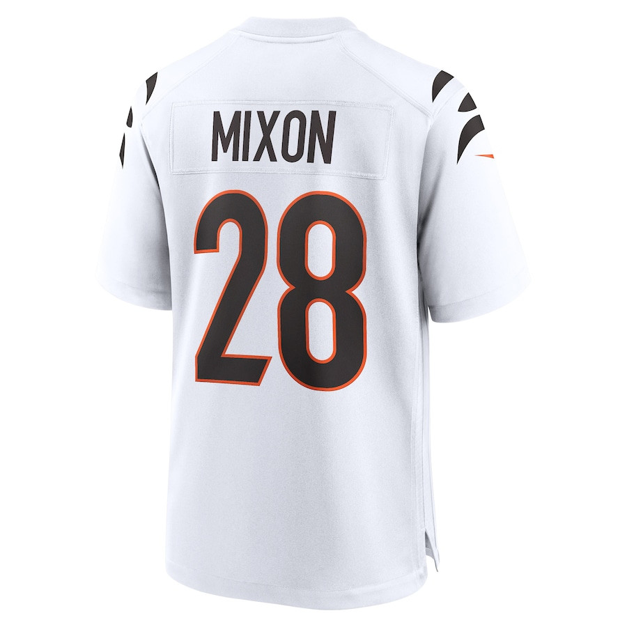 Joe Mixon 28 Cincinnati Bengals Away Game Player Jersey - White
