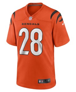 Joe Mixon 28 Cincinnati Bengals Game Jersey - Orange