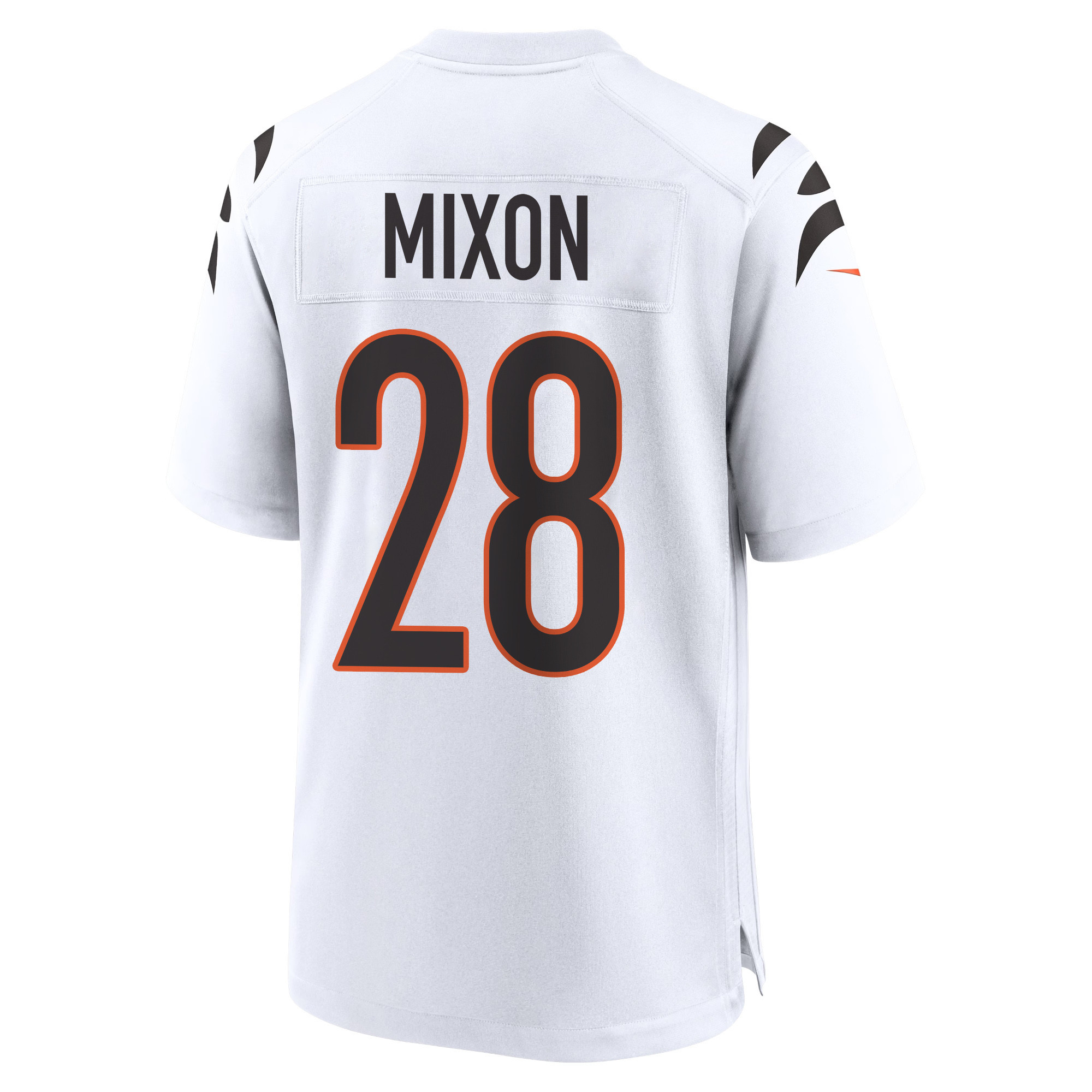 Joe Mixon 28 Cincinnati Bengals Super Bowl LVII Champions Men Game Jersey - White