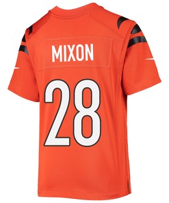 Joe Mixon 28 Cincinnati Bengals Super Bowl LVII Champions Youth Alternate Game Jersey - Black