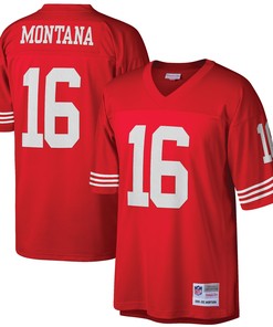 Joe Montana San Francisco 49ers Mitchell & Ness Big & Tall 1990 Retired Player Replica Jersey - Scarlet Nfl