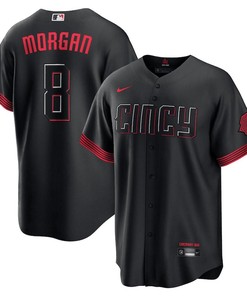 Joe Morgan 8 Cincinnati Reds 2023 City Connect Men Jersey - Black