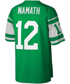 Joe Namath 12 New York Jets Mitchell & Ness Retired Player Legacy Jersey - Green