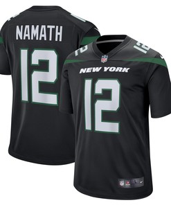 Joe Namath New York Jets Retired Player Jersey - Black Nfl