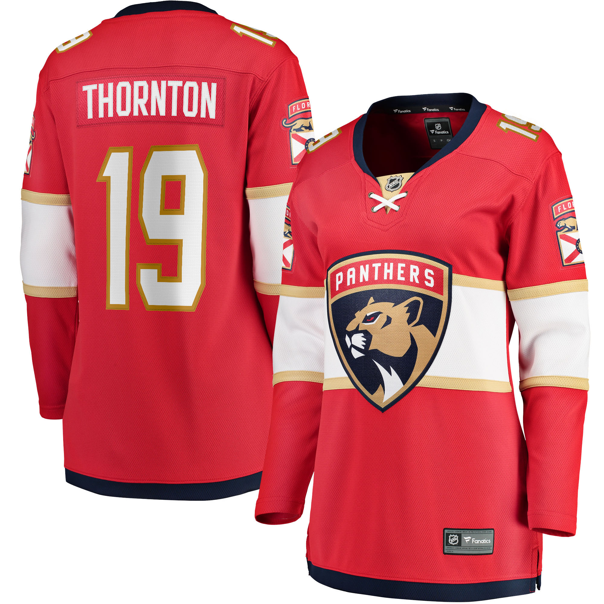 Joe Thornton Florida Panthers Fanatics Branded Womens Home Breakaway Player Jersey - Red Nhl