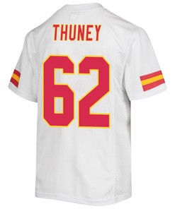 Joe Thuney 62 Kansas City Chiefs Super Bowl LVII Champions Youth Game Jersey - White