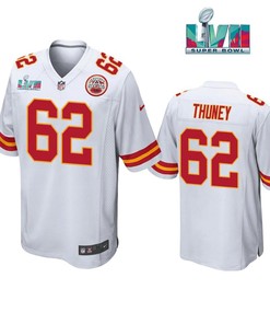 Joe Thuney 62 Kansas City Chiefs Super Bowl LVII White Men Game Jersey