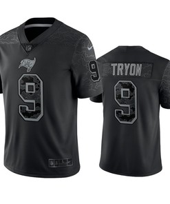 Joe Tryon 9 Tampa Bay Buccaneers Black Reflective Limited Jersey - Men