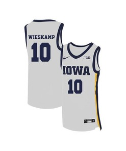 Joe Wieskamp 10 Iowa Hawkeyes Elite Basketball Men Jersey - White