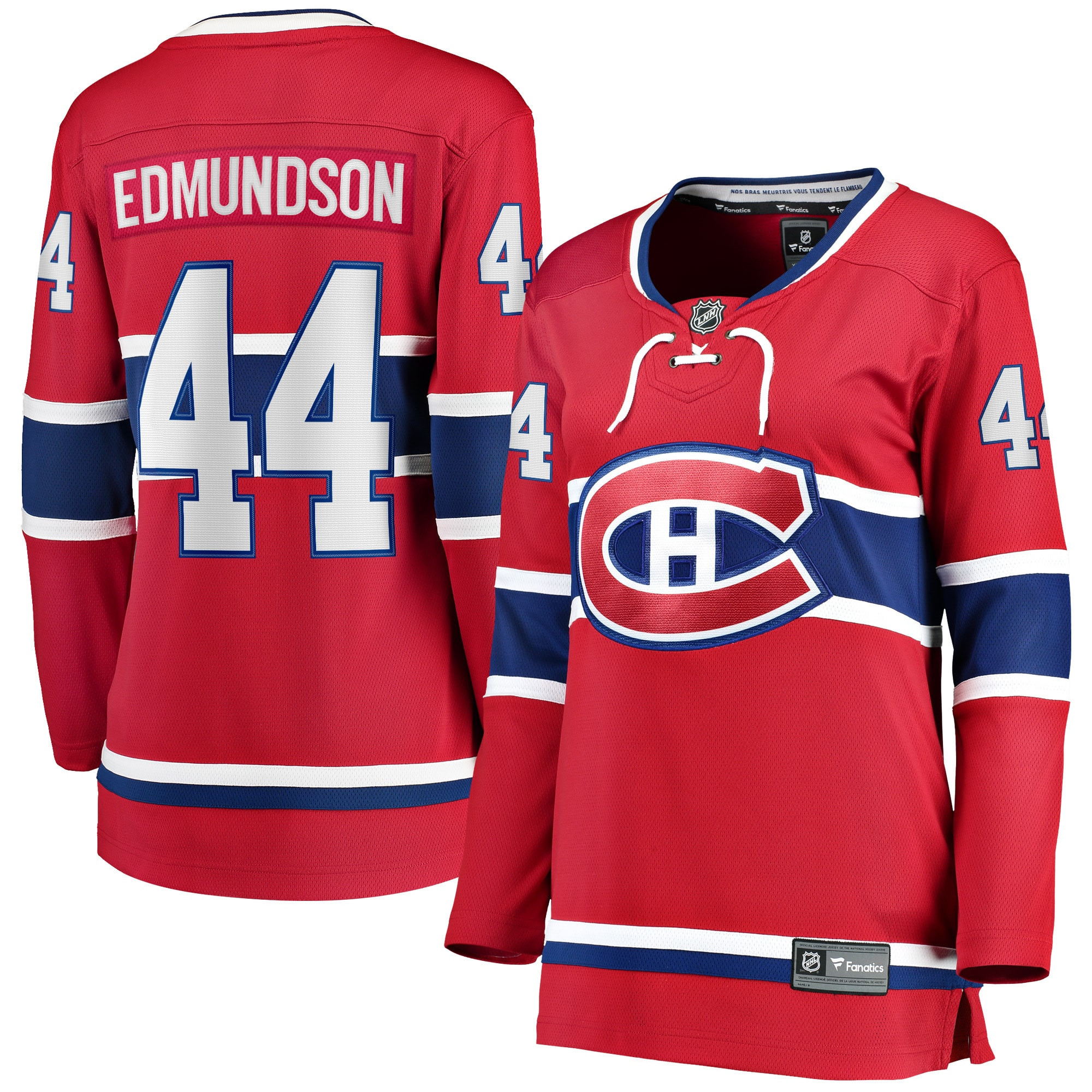 Joel Edmundson Montreal Canadiens Fanatics Branded Womens Breakaway Player Jersey - Red Nhl