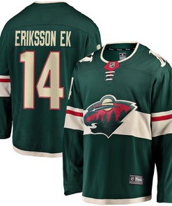 Joel Eriksson Ek Minnesota Wild Fanatics Branded Breakaway Jersey - Green Nhl