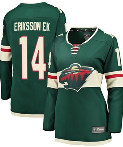 Joel Eriksson Ek Minnesota Wild Fanatics Branded Womens Breakaway Player Jersey - Green Nhl